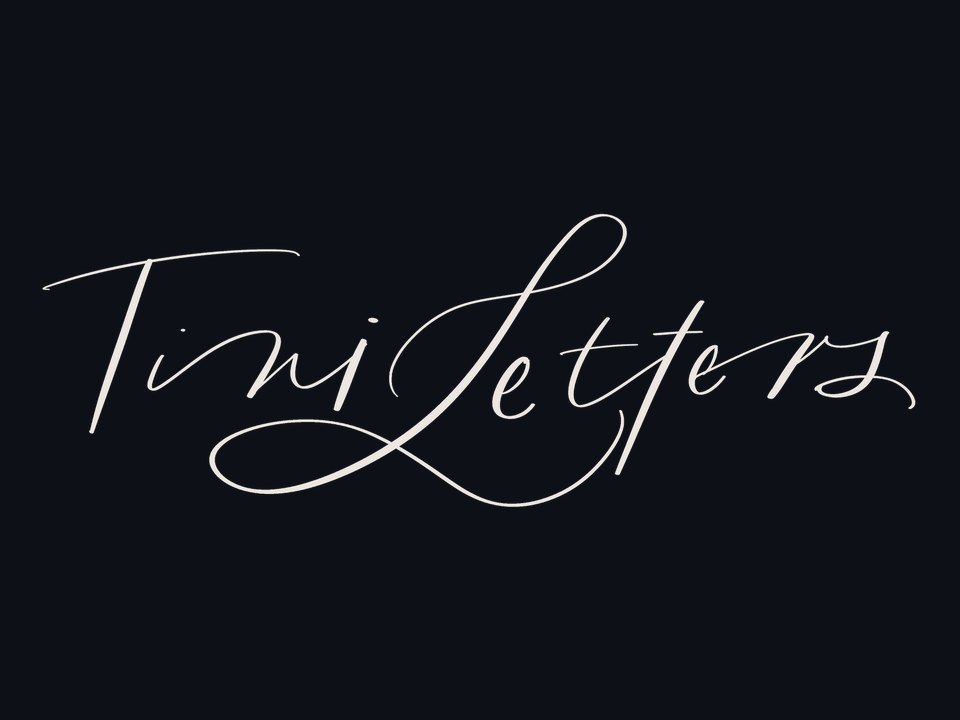 TiniLetters hand lettering logotype